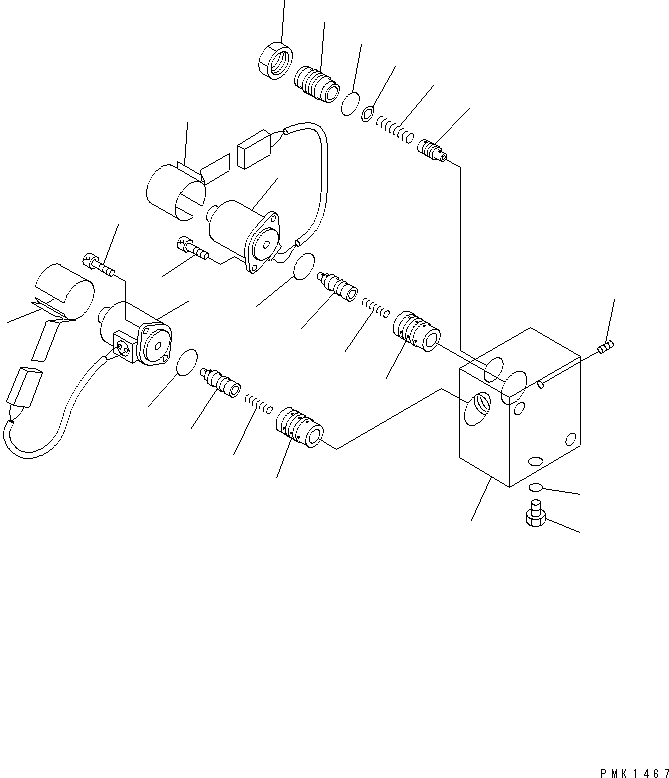 SOLENOID VALVE ASS'Y 20U-60-22232 KOMATSU