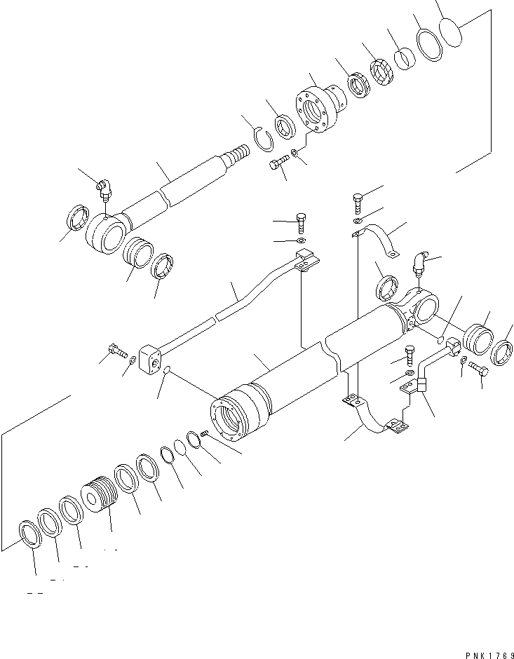 CYLINDER,BUCKET 22B-63-75540 KOMATSU