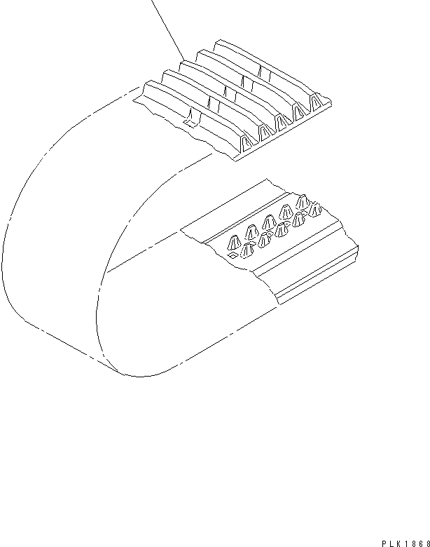 SHOE,RUBBER 10S-32-21110 KOMATSU