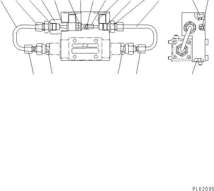 PIPING ASS'Y,L.H. UC4100541825 KOMATSU
