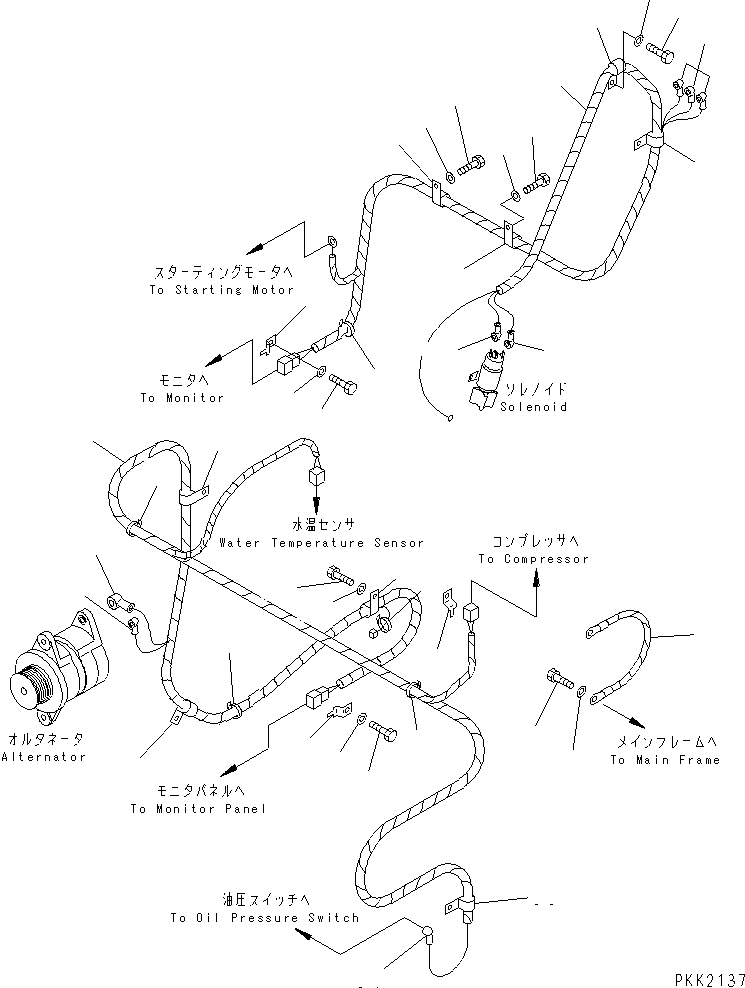 Жгут проводов 124-06-54280 KOMATSU