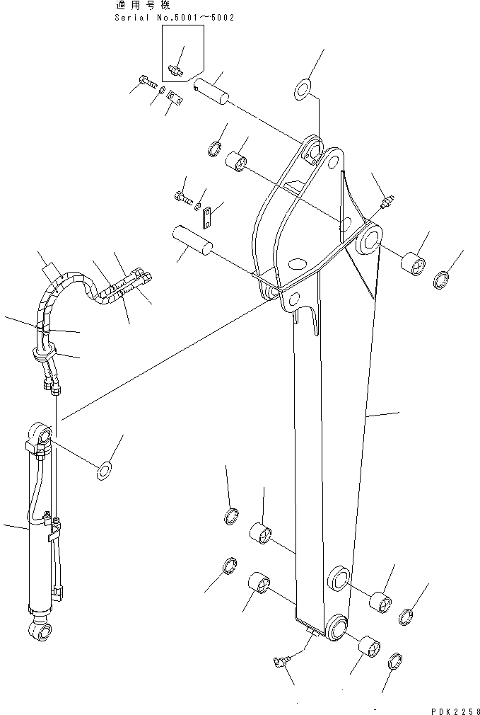 ARM ASS'Y,(FOR ATTACHMENT) 20T-970-0120 KOMATSU
