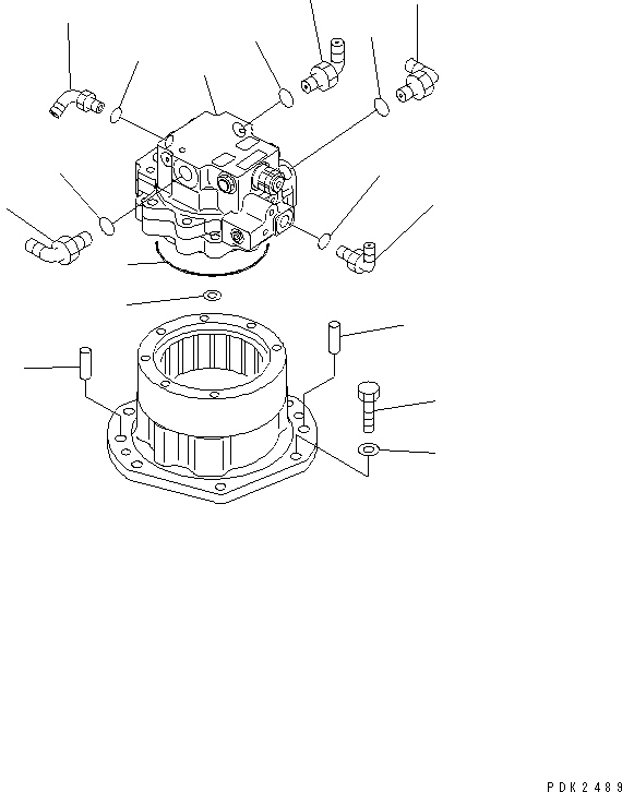 MOTOR ASS'Y,(SEE FIG.Y1640-01A0A) (708-7R-00520) KOMATSU