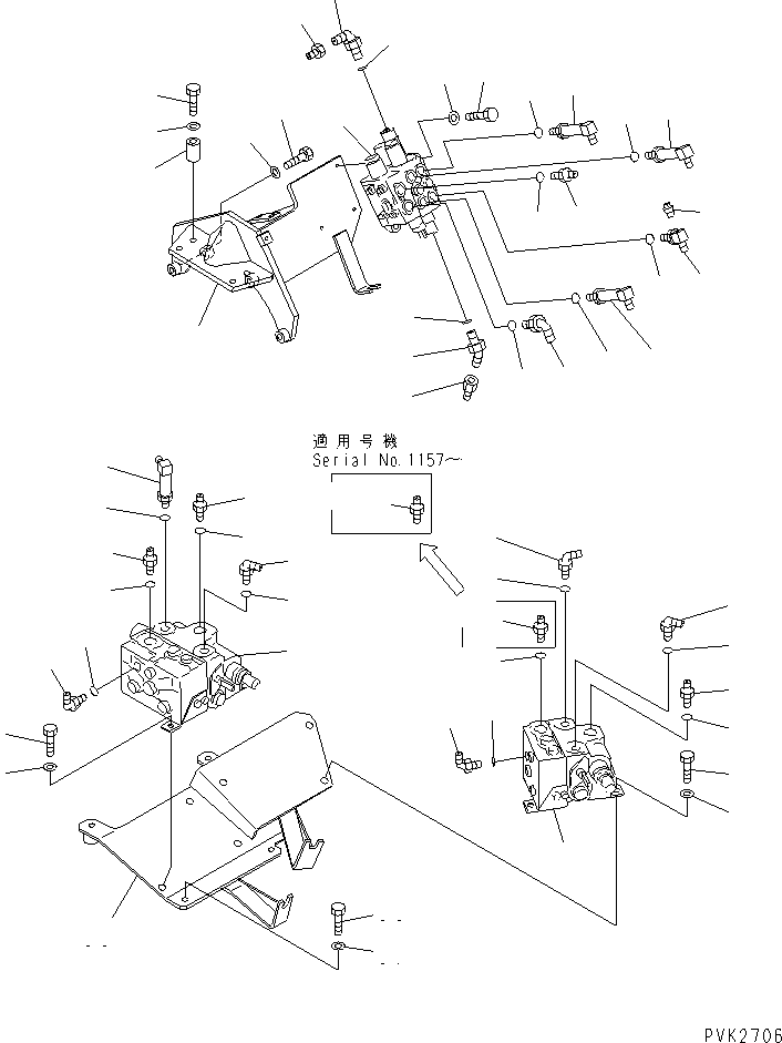 CONTROL VALVE,(SEE FIG.Y1662-01A0) (\0\709-32-15501) KOMATSU