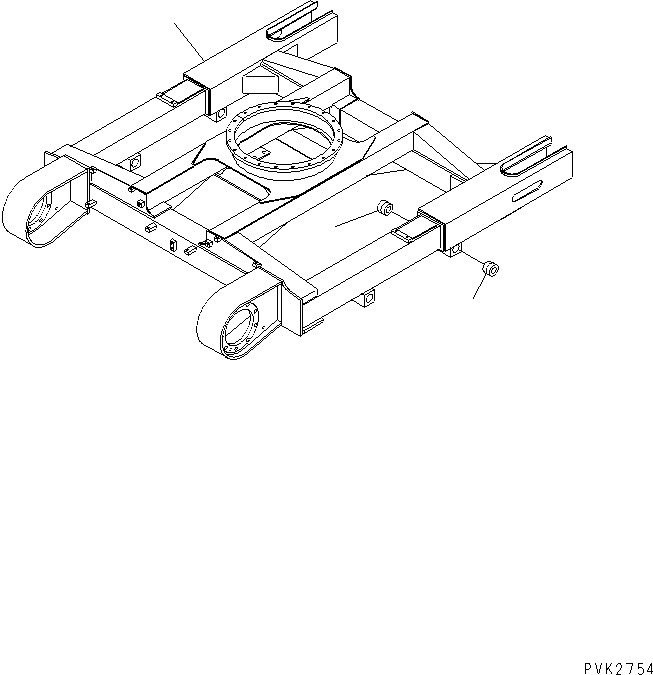 Рама гусеничной тележки 10S-30-21110 KOMATSU