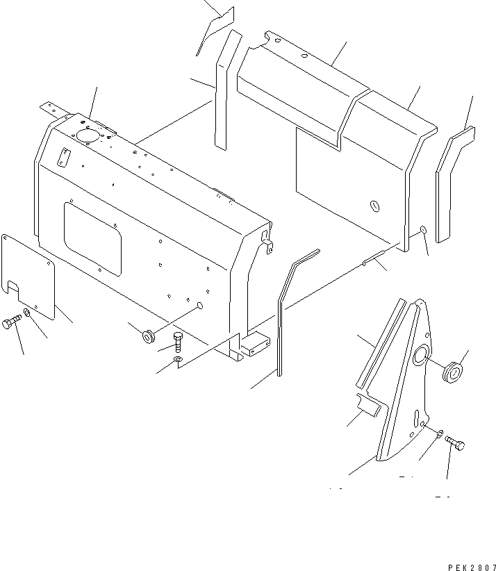 Крышка в сборе 20U-54-21902 KOMATSU