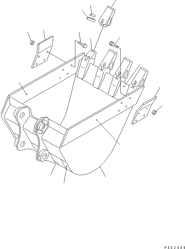 LIP (WELDED) 20U-70-25720 KOMATSU