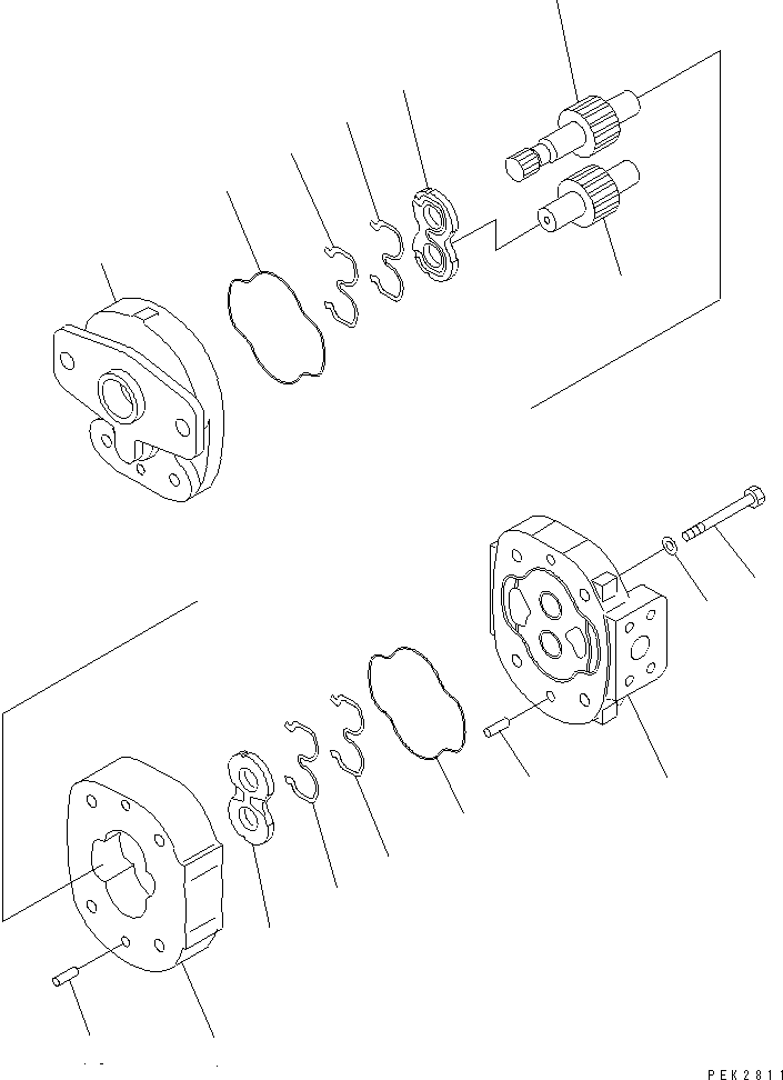 GEAR PUMP ASS'Y 705-24-29090 KOMATSU
