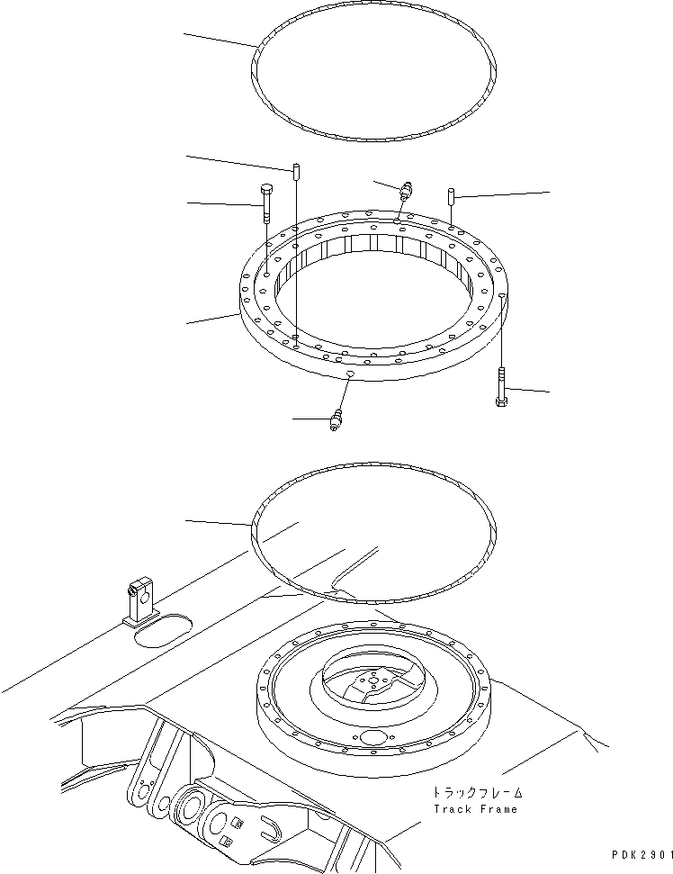 CIRCLE,SWING 21W-25-42101 KOMATSU