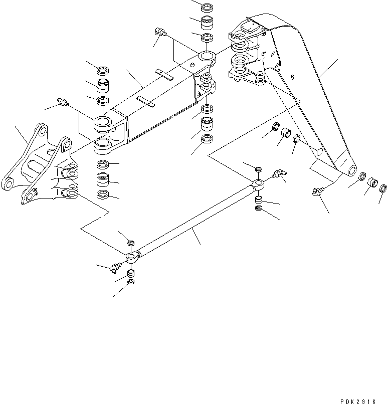 BOOM ASS'Y,1ST 21W-973-0112 KOMATSU