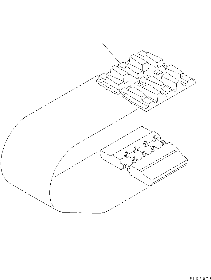 SHOE RUBBER Z0600 14S-32-11115 KOMATSU