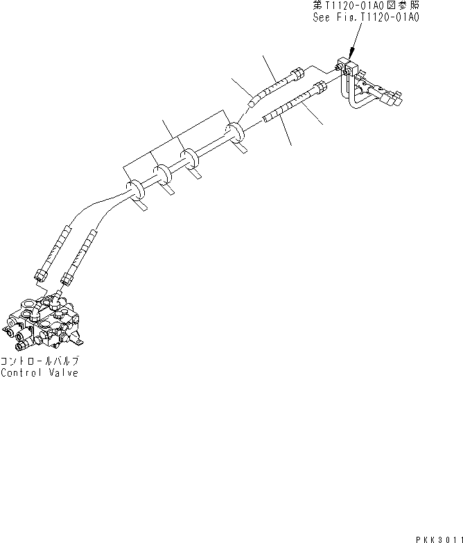 Шланг 07086-00514 KOMATSU