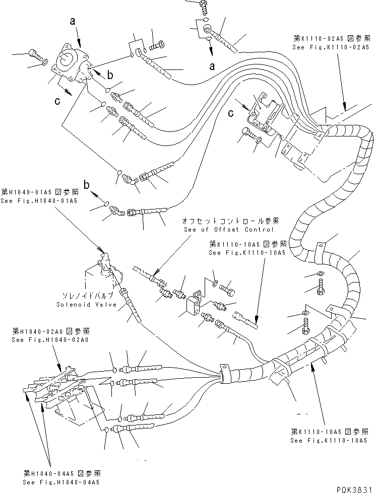 HOSE, 2230MM 20U-62-25630 KOMATSU
