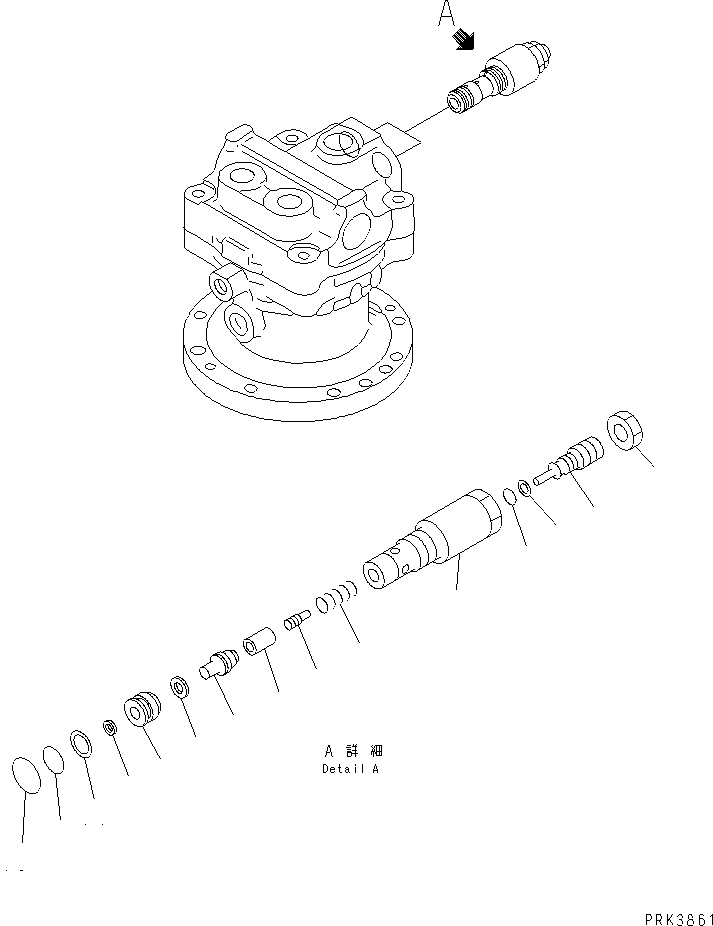 Клапан в сборе, предохранительный 702-73-04210 KOMATSU