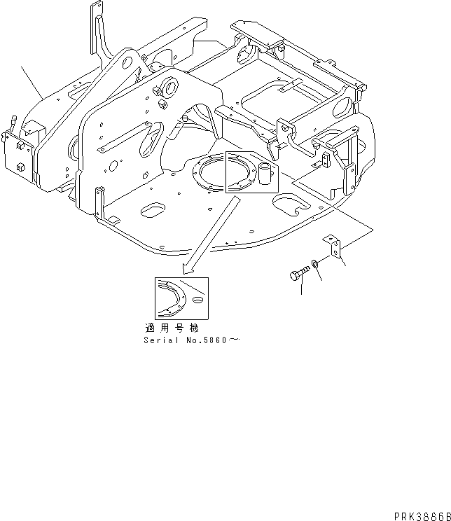 Кронштейн 21X-46-21170 KOMATSU