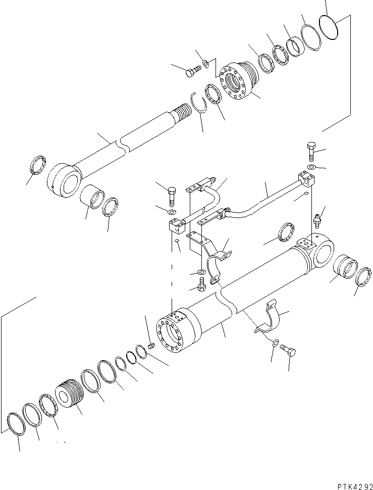 Трубка правая 21Y-63-52870 KOMATSU