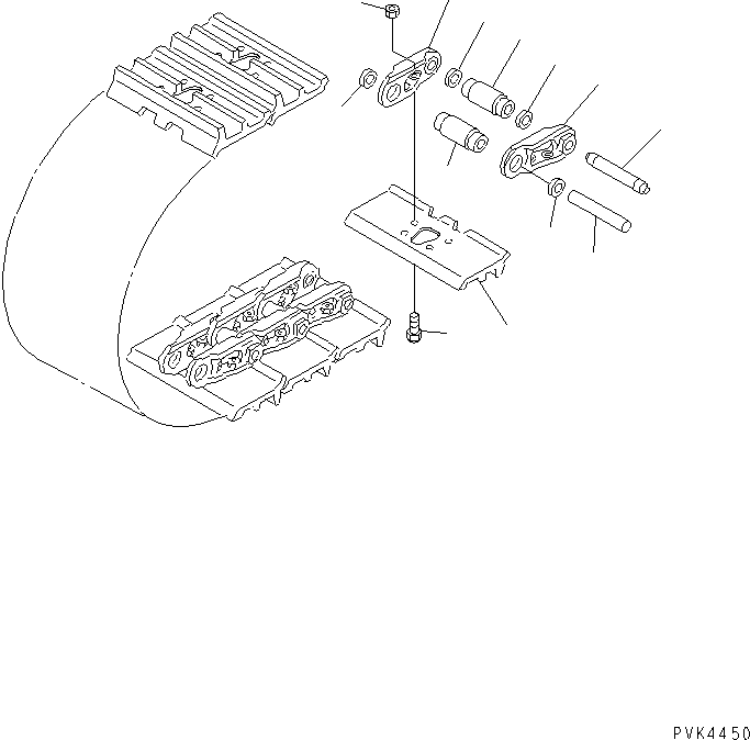 Башмак гусеницы в сборе 112-32-02607 KOMATSU