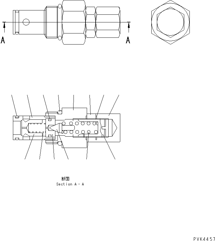 Винт NAE12414733701 KOMATSU