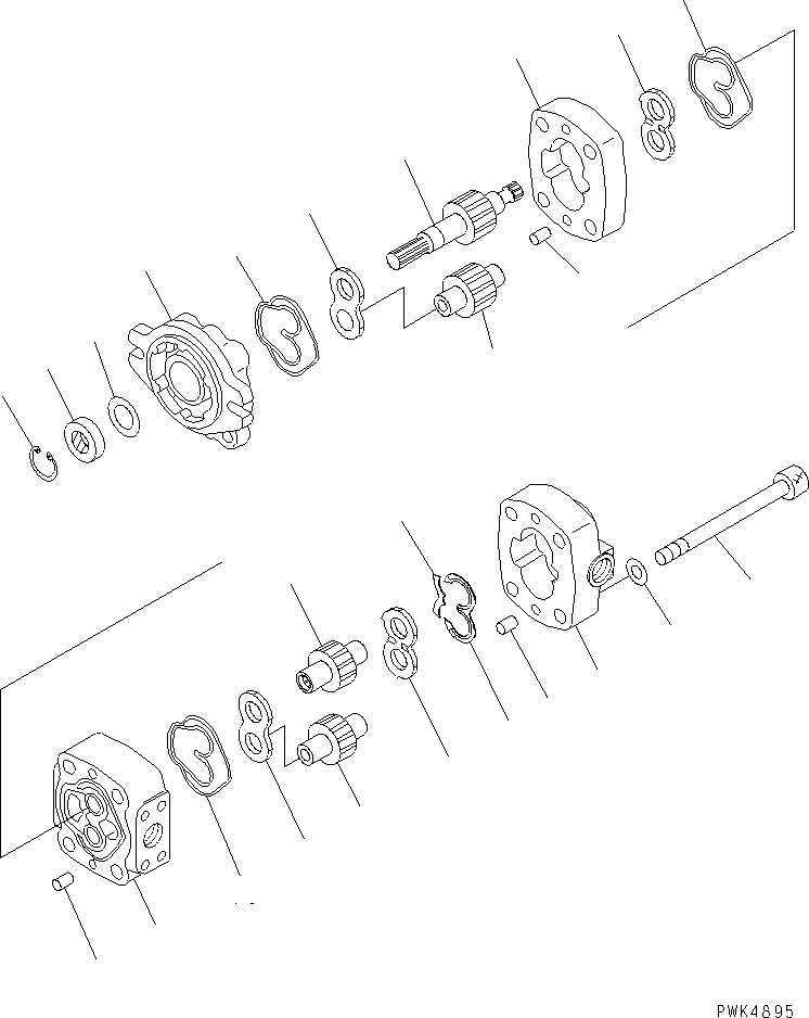 PUMP ASS'Y,GEAR 705-41-06550 KOMATSU