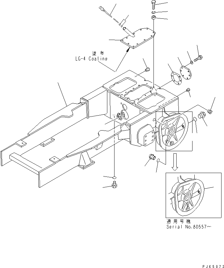 CASE FRAME ASS' 104-21-41102 KOMATSU