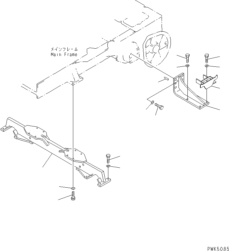CROSS BAR,K1 10G-50-22212 KOMATSU