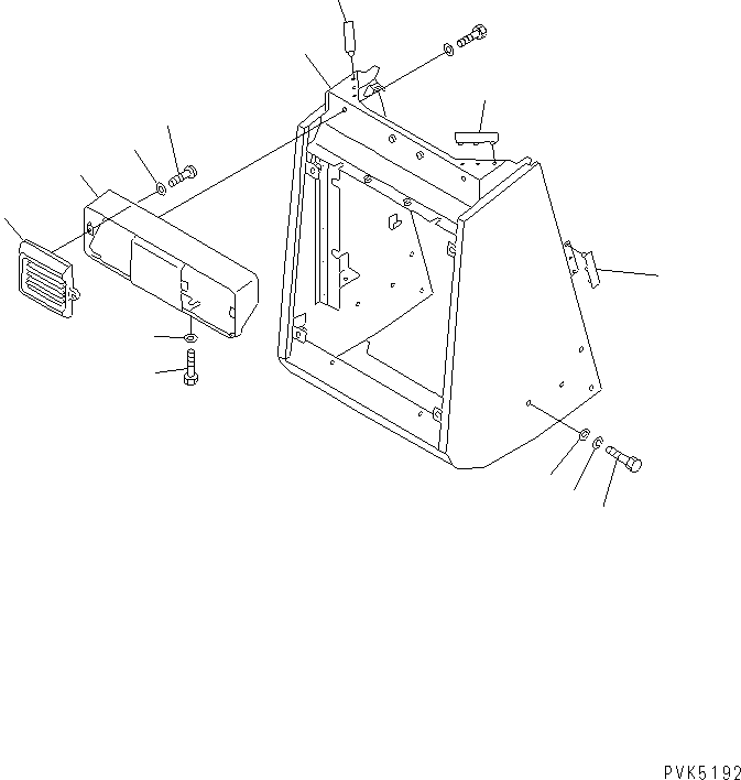 GUARD,RADIATOR 104-54-51240 KOMATSU
