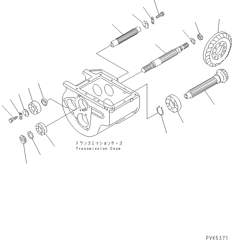 BEVEL GEAR ASS'Y 102-14-00161 KOMATSU