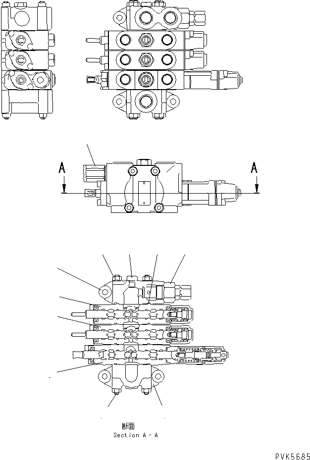 клапан в сборе 104-60-42200 KOMATSU
