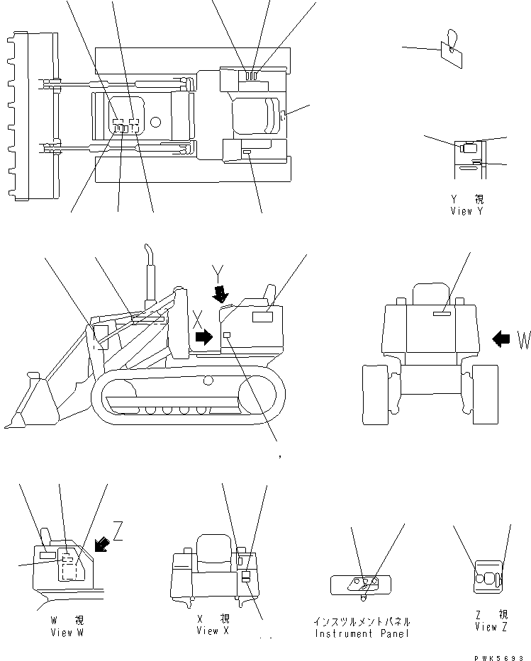 Табличка смазки 103-98-31324 KOMATSU