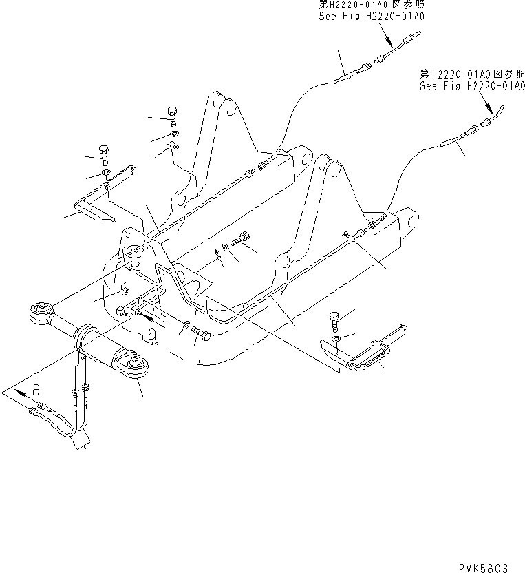 Крышка левая 13F-62-32250 KOMATSU
