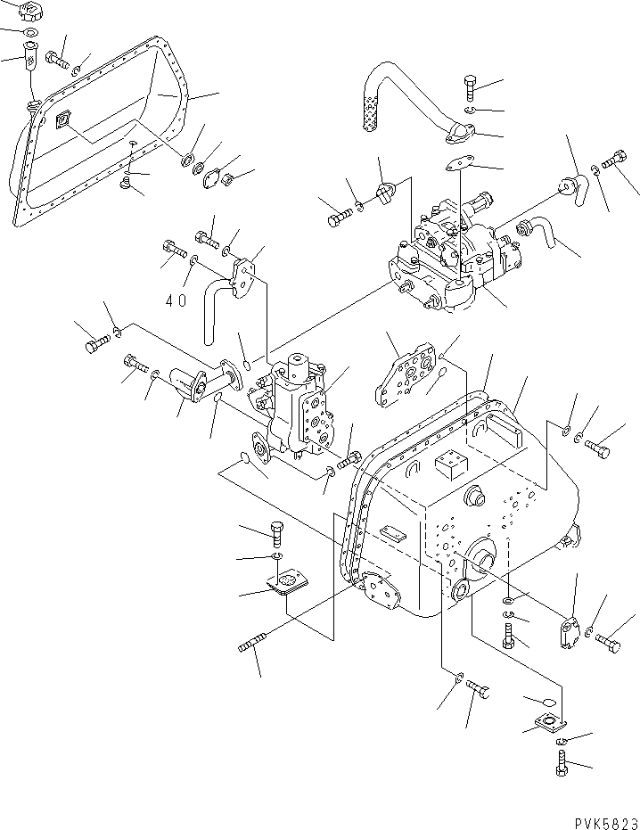 TANK VALVE ASS'Y 135-Z23-3002 KOMATSU
