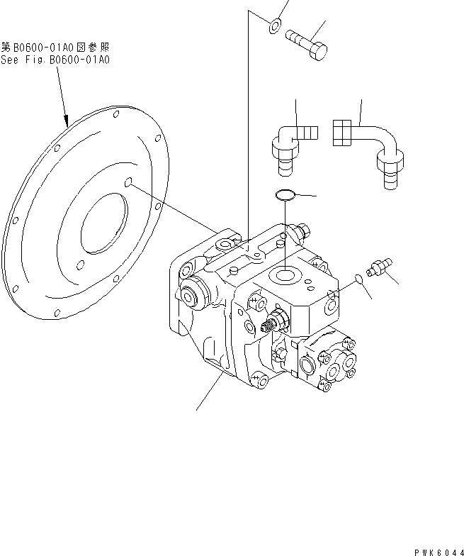 PUMP ASS'Y,(SEE FIG.Y1600-01A0) (\1\708-1T-00141) KOMATSU
