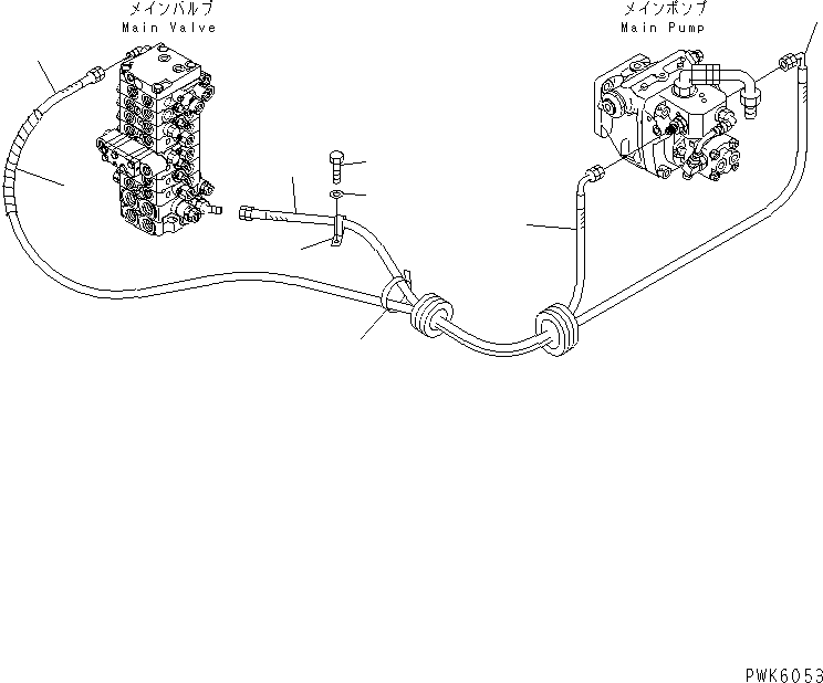Шланг 20T-62-81470 KOMATSU