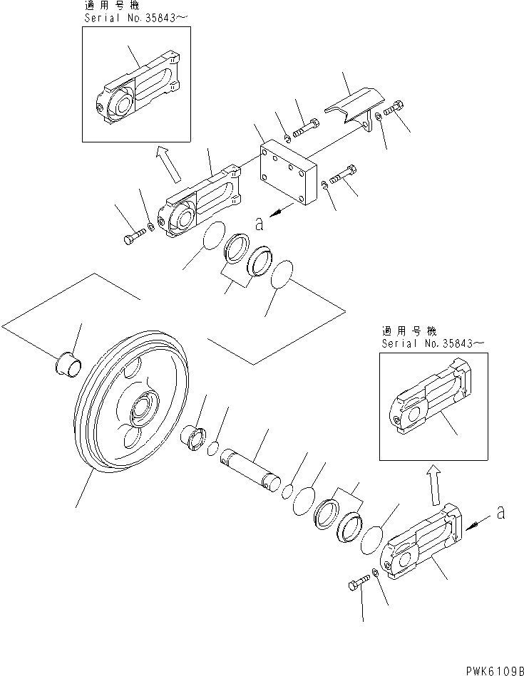 IDLER ASS'Y 20S-30-00210 KOMATSU
