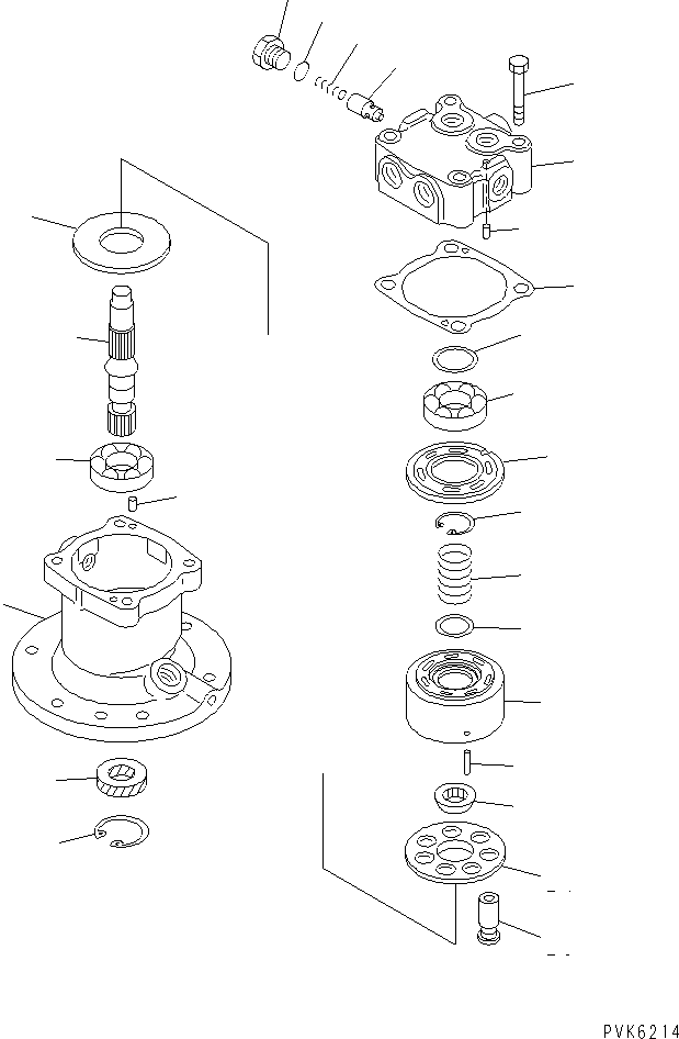 SWING MOTOR ASS'Y 708-7S-00040 KOMATSU