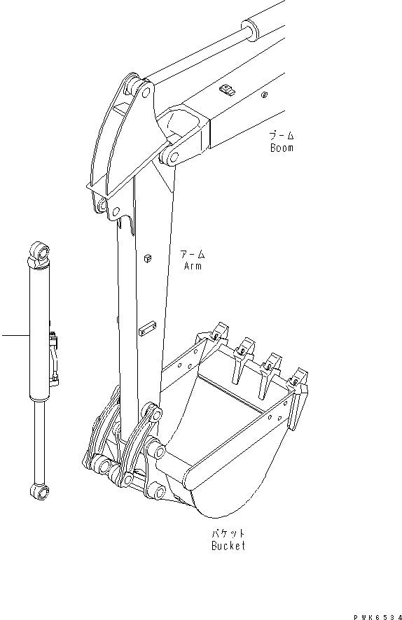 BUCKET CYLINDER G. (707-00-XC980) KOMATSU
