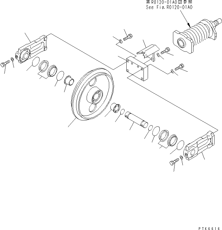 IDLER ASS'Y 22F-30-00210 KOMATSU