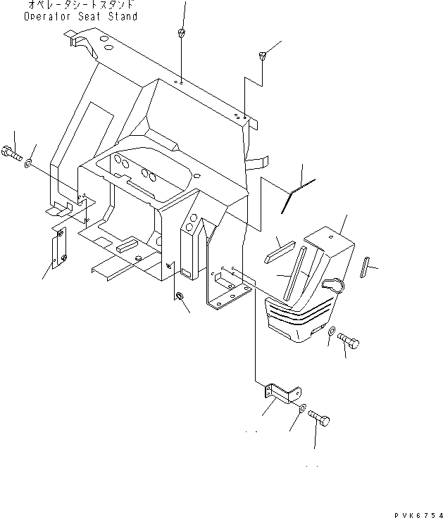 Крышка в сборе 22F-54-17B00 KOMATSU