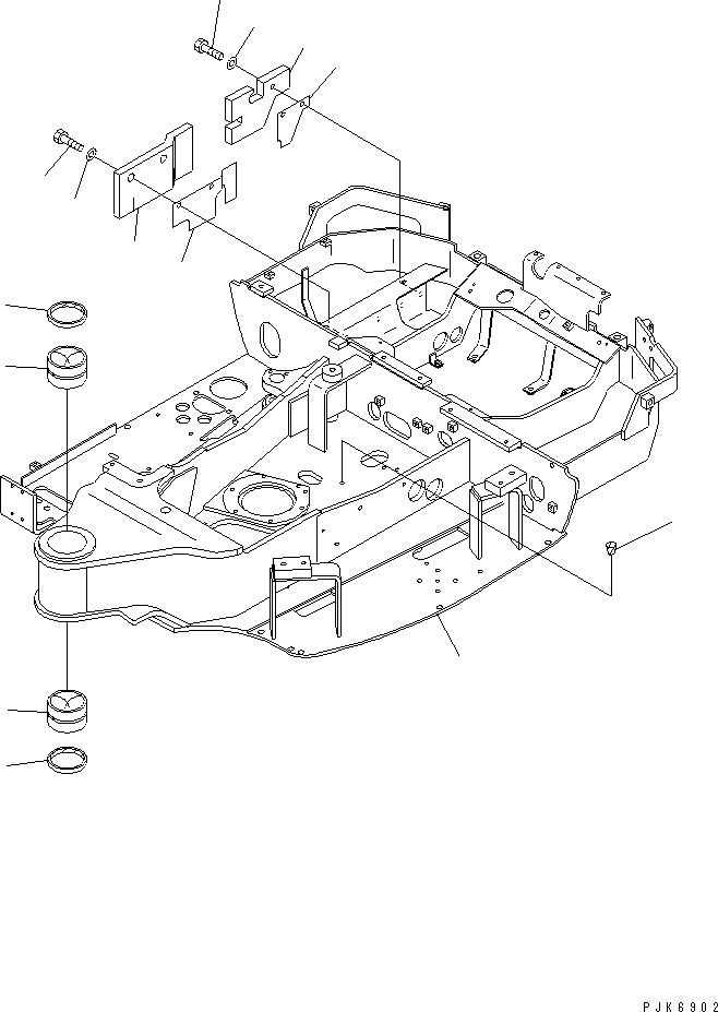 FRAME,REVOLVING 20S-46-81111 KOMATSU