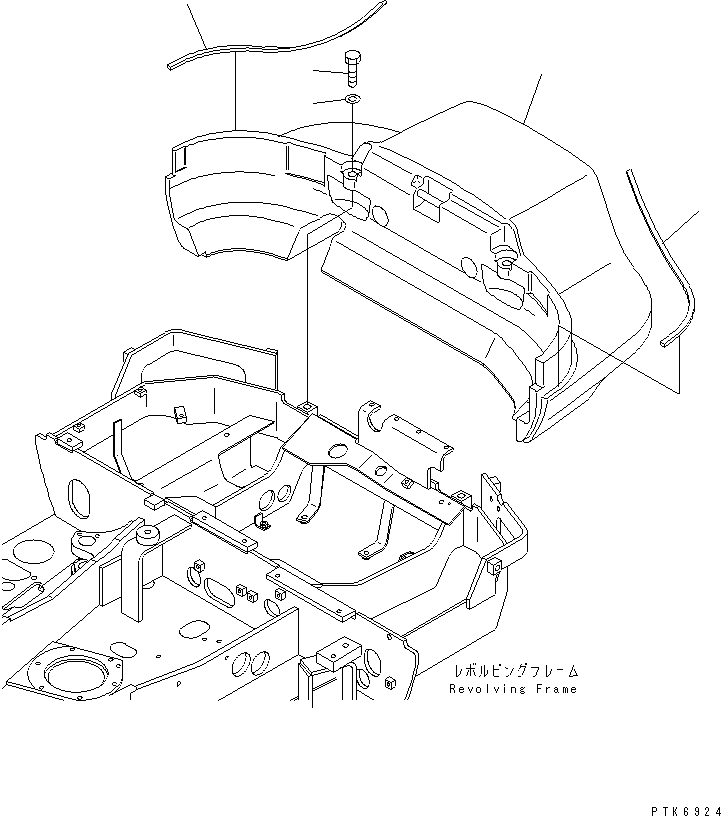 WEIGHT,(FOR QUICK BREAKER) 20T-46-87510 KOMATSU