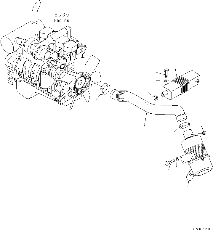 Шланг 22B-01-11120 KOMATSU