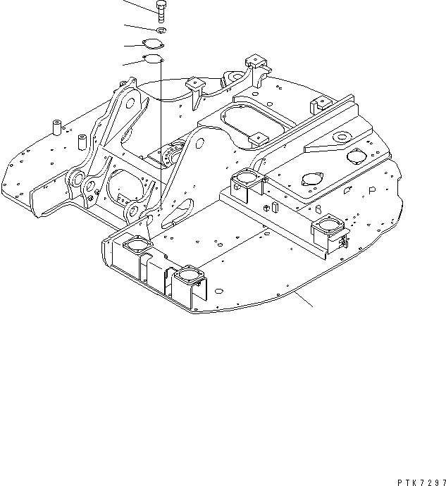 Рама 22B-46-11112SA KOMATSU