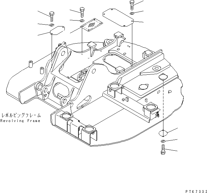 Крышка 22B-54-11932 KOMATSU