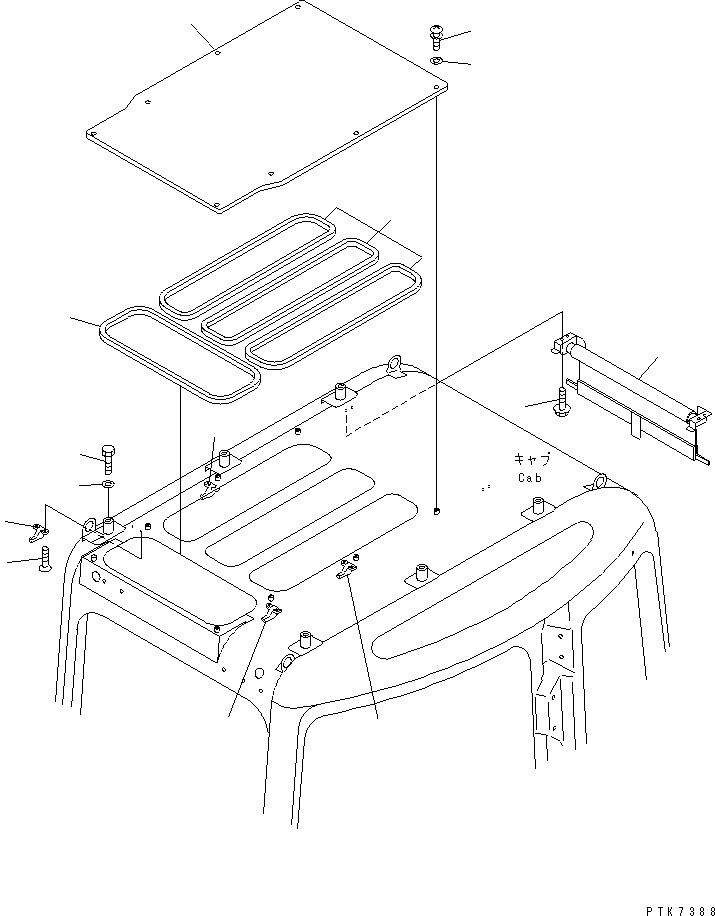 CLEAR PLATE 22B-54-14830 KOMATSU
