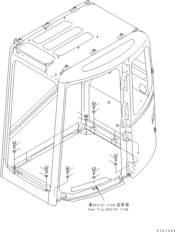 Болт 01011-D1000 KOMATSU