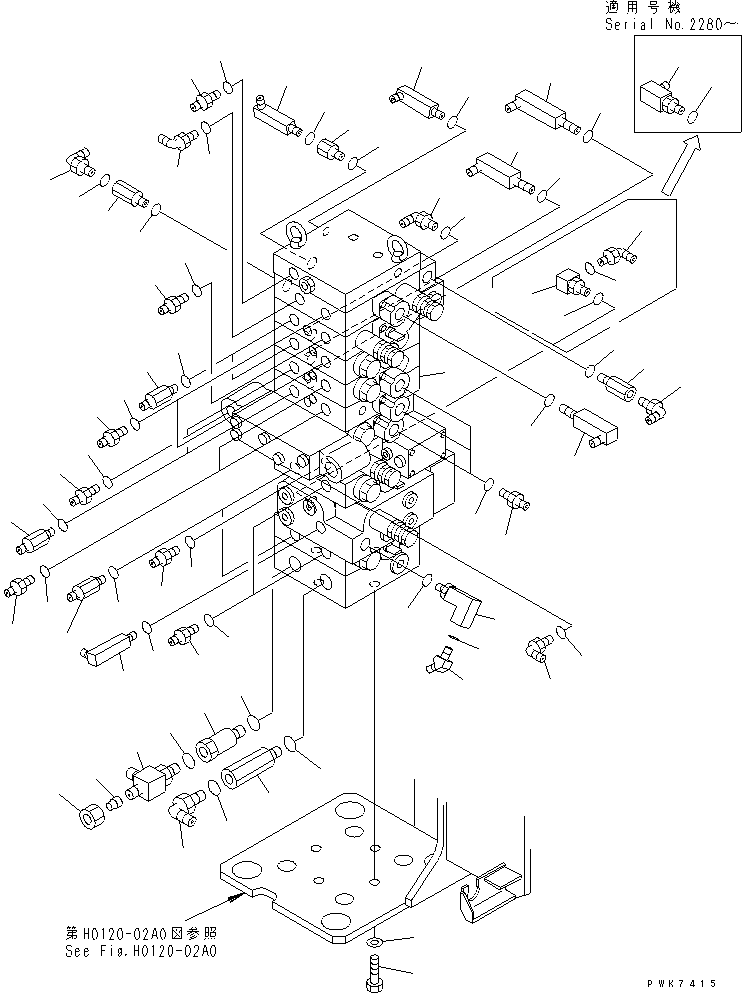 Управляющий клапан (\0\723-18-13601) KOMATSU