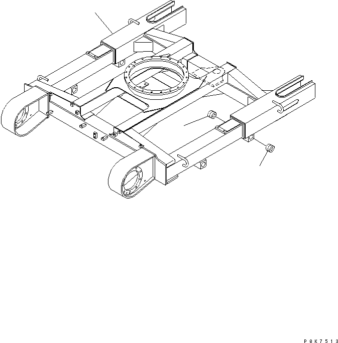Рама гусеничной тележки 10S-30-21510 KOMATSU