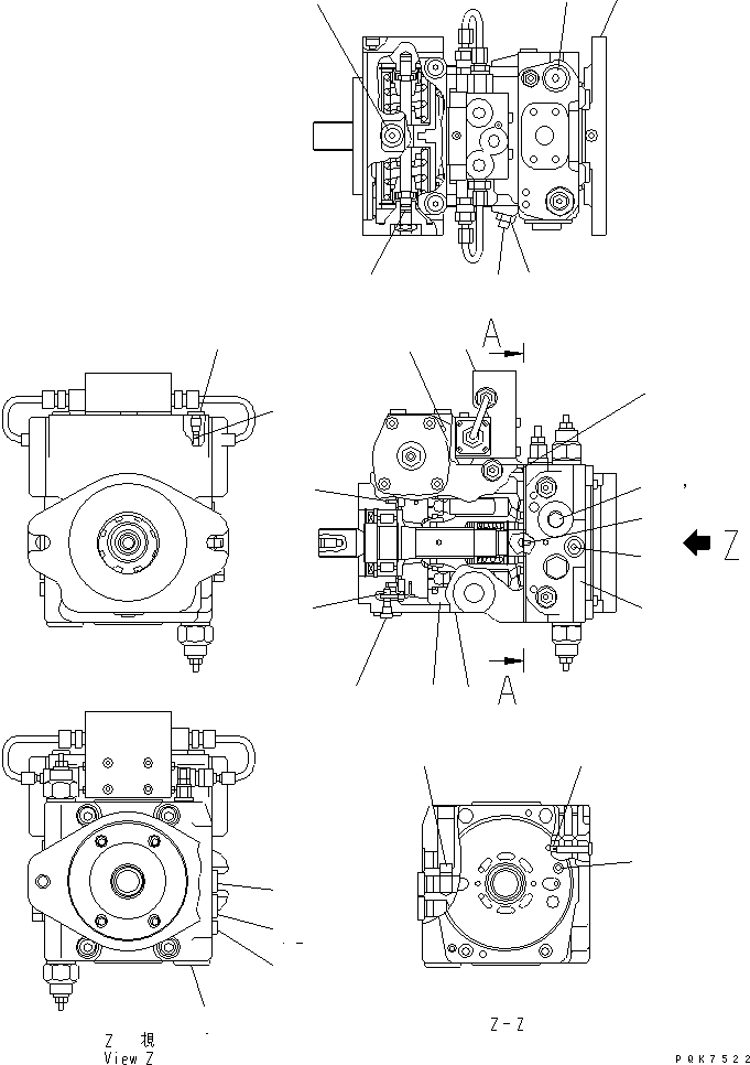 COVER,(SEE FIG. Y1610-09A0A) (UC4100554041) KOMATSU