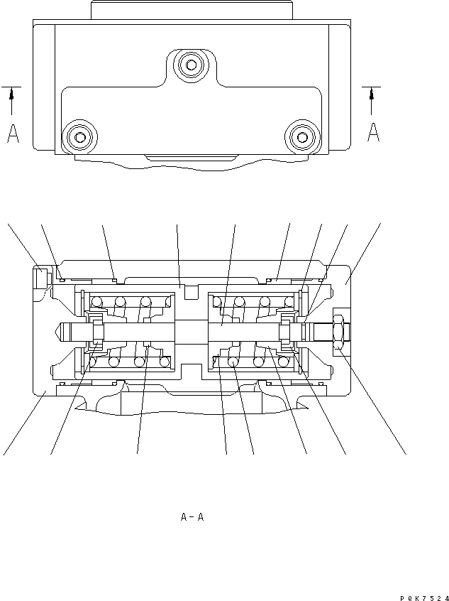 Крышка UC1704362805 KOMATSU