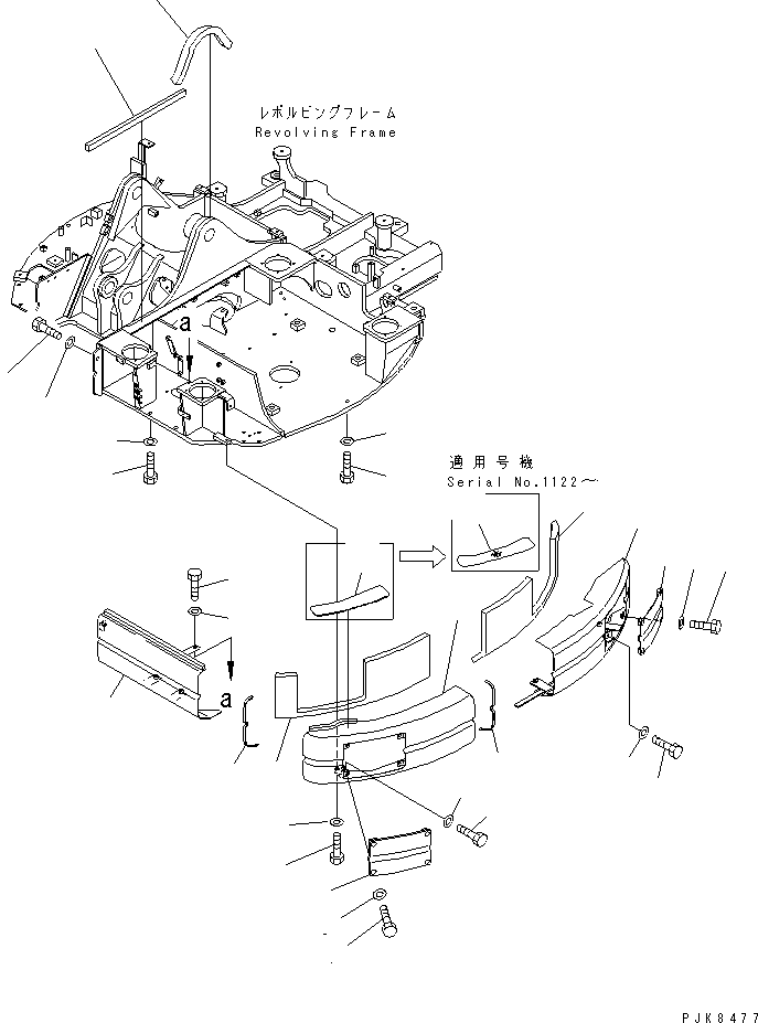 Лист 21W-46-38152 KOMATSU